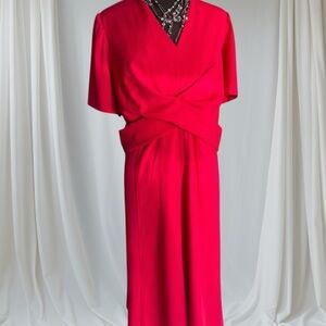 Tommy Hilfilger Red Dress 18 W NWT